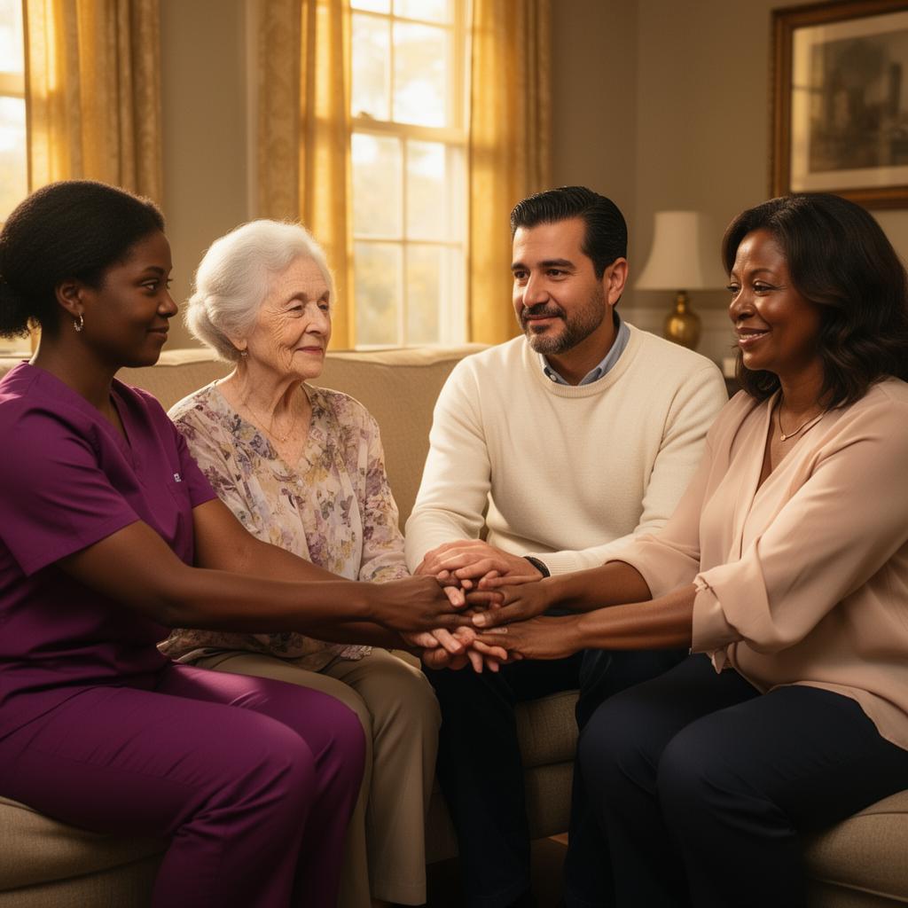 A family gathered together — the circle of care that wraps around the people we love